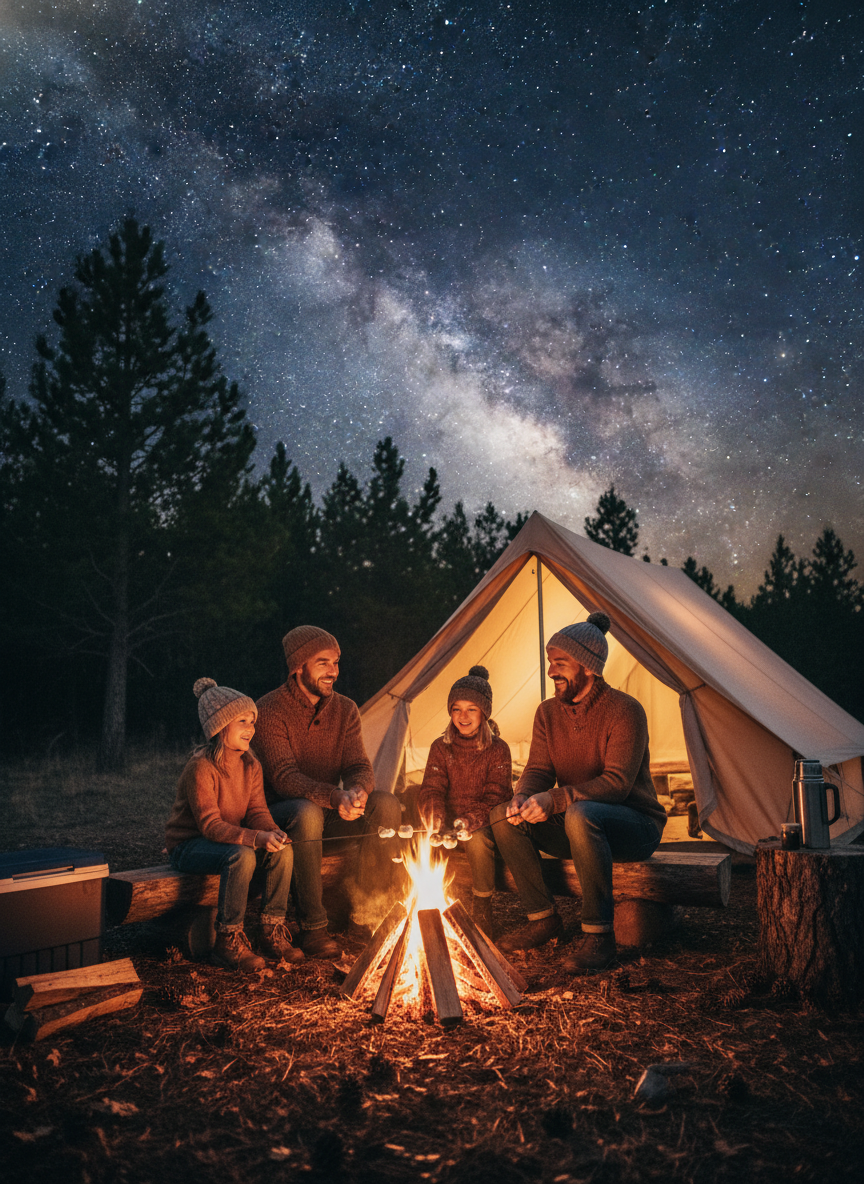 best camping spots for families USA