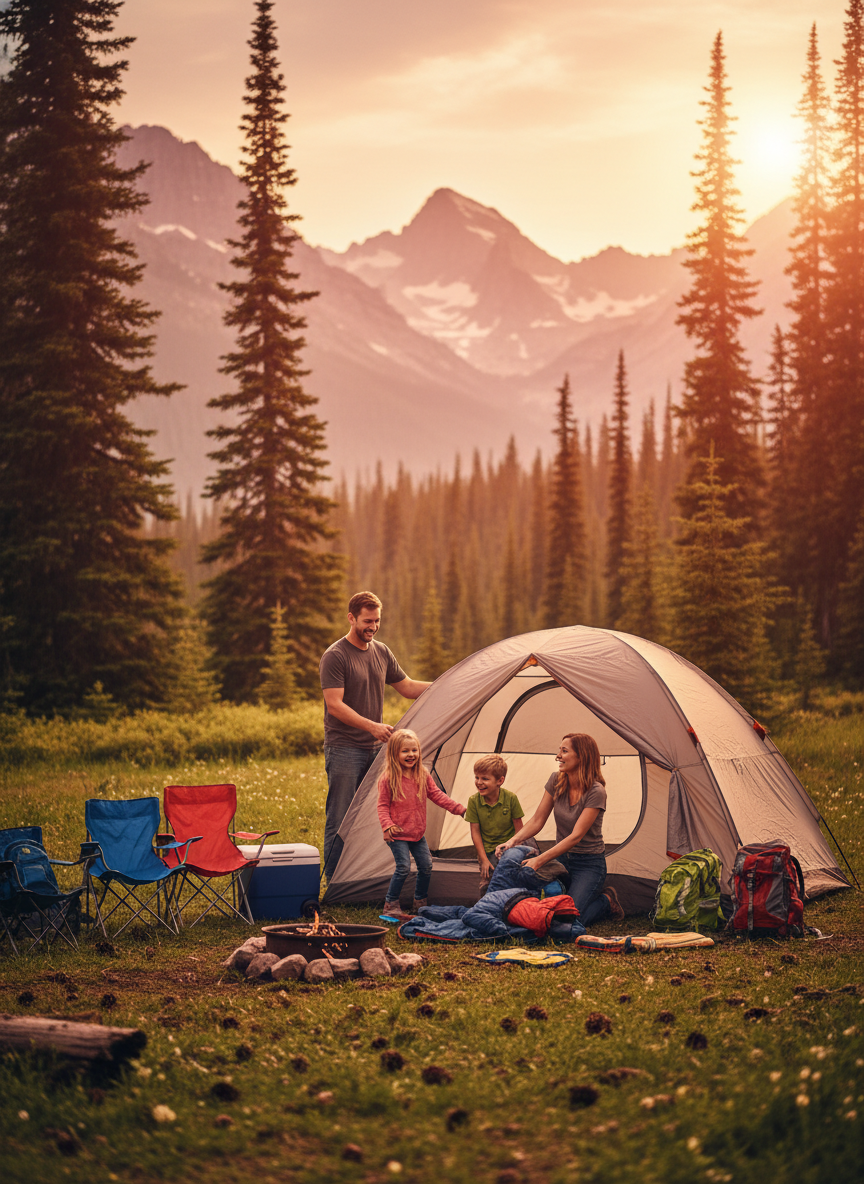 best camping spots for families USA