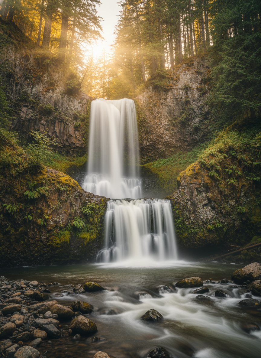 best hidden waterfalls in USA