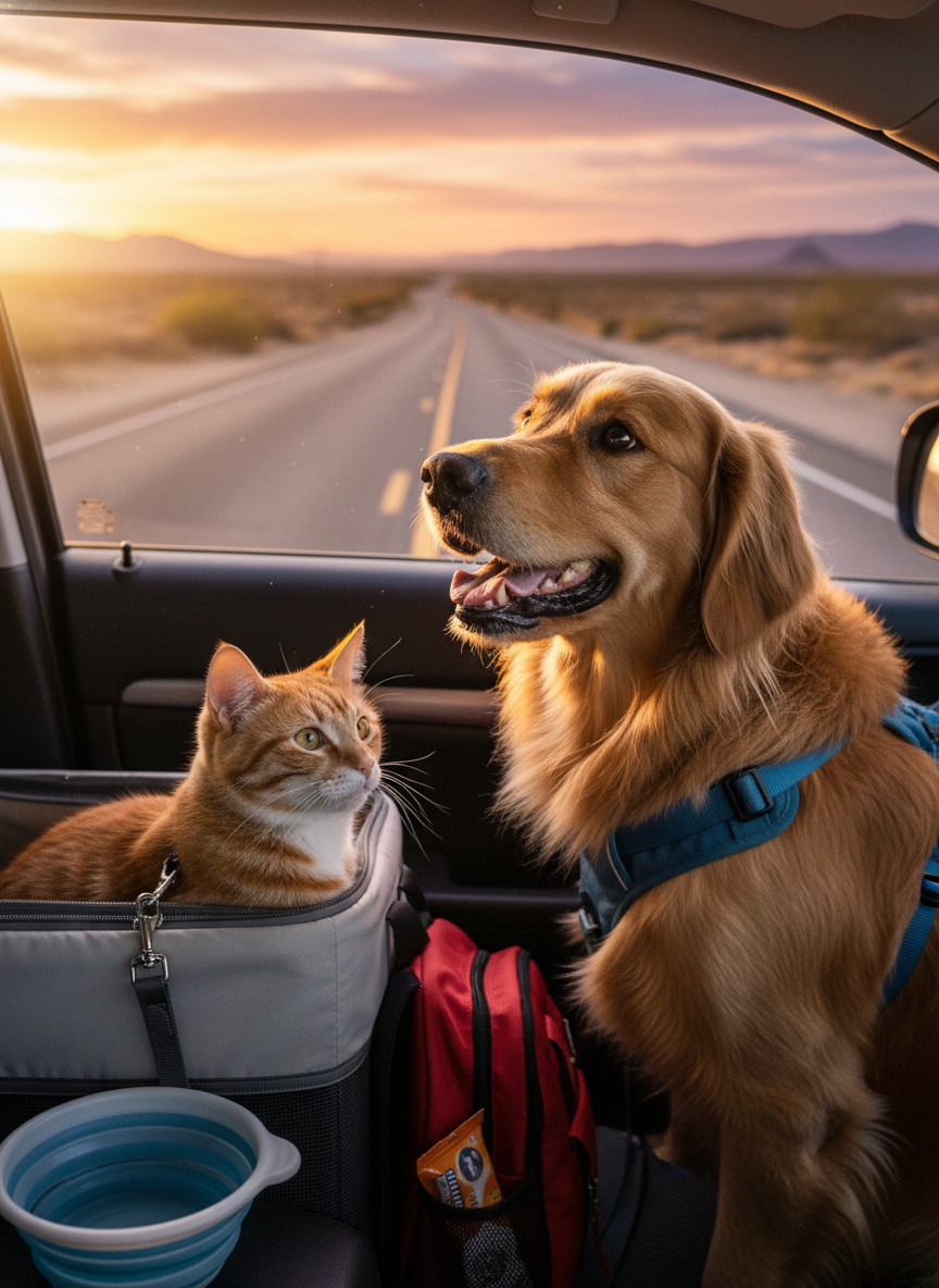 tips for traveling with pets USA
